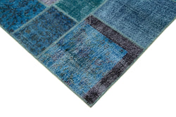 Collection of 8' 6'' x 11' 8'' Hand-Knotted Turkish Patchwork Rug in a gallery layout