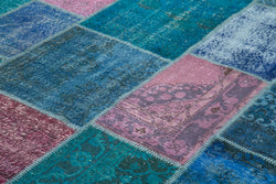 Collection of 8' 6'' x 11' 8'' Hand-Knotted Turkish Patchwork Rug in a gallery layout