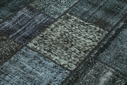 Collection of 5' 7'' x 7' 10'' Hand-Knotted Turkish Patchwork Rug in a gallery layout