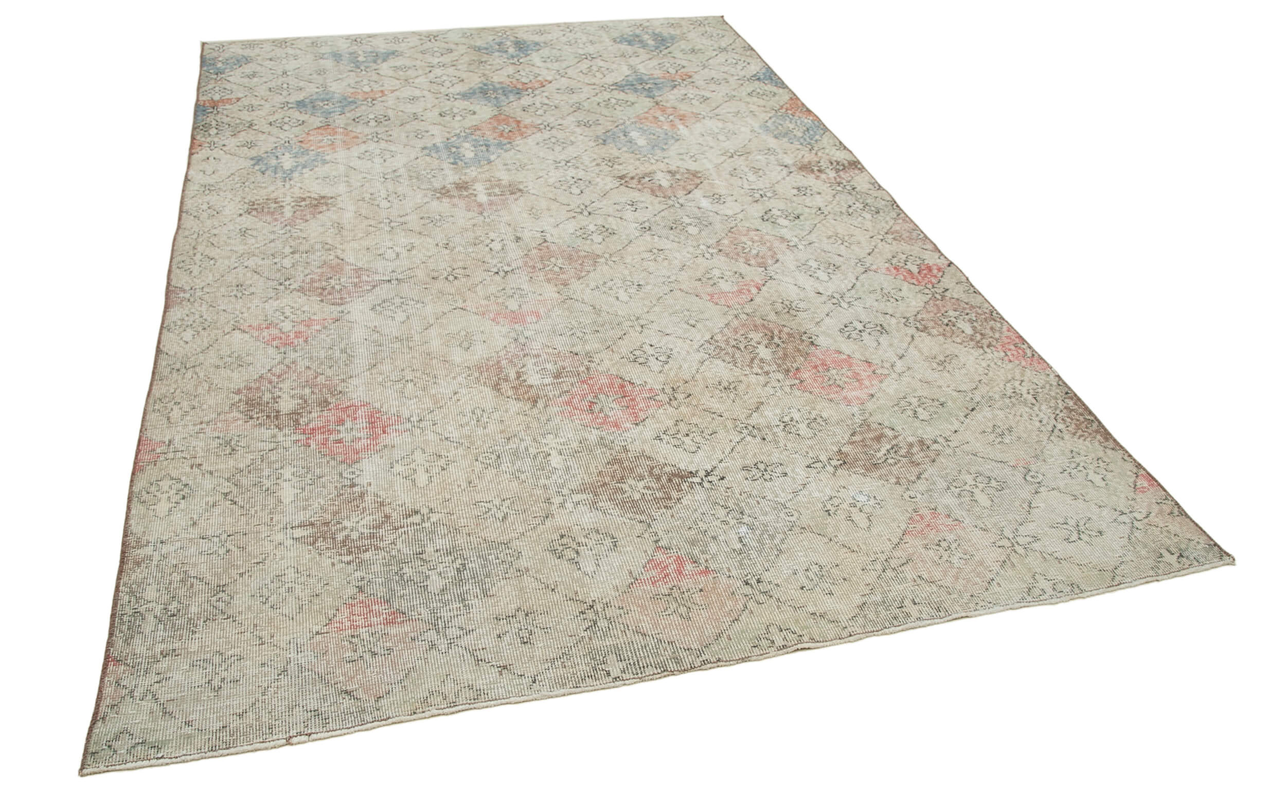 Collection of 5' 11'' x 9' 2'' Hand-Knotted Turkish Boho Rug in a gallery layout