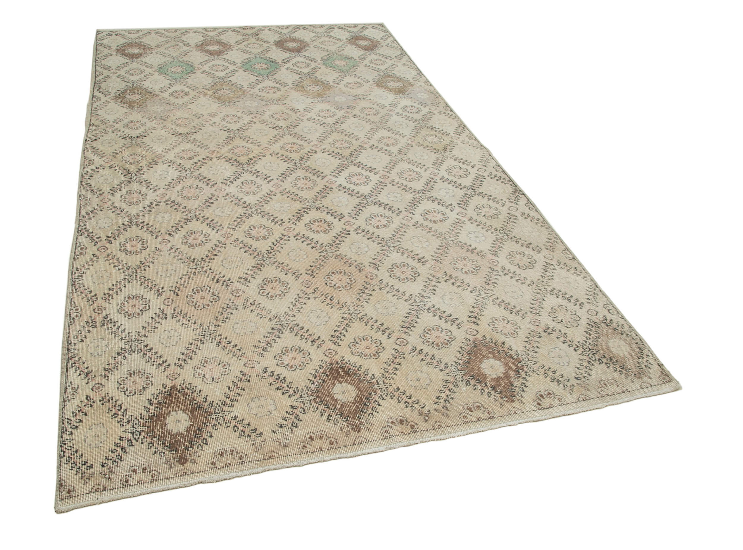 Collection of 5' 6'' x 9' 11'' Hand-Knotted Turkish Boho Rug in a gallery layout