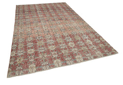 Collection of 6' 1'' x 9' 5'' Hand-Knotted Turkish Boho Rug in a gallery layout