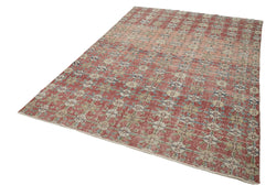 Collection of 6' 1'' x 9' 5'' Hand-Knotted Turkish Boho Rug in a gallery layout