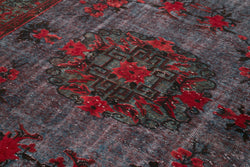 Collection of 6' 5'' x 9' 11'' Red Over-dyed Rug - 22104 in a gallery layout