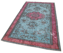 Collection of 4' 7'' x 8' 2'' Turkish Hand Carved Rug in a gallery layout