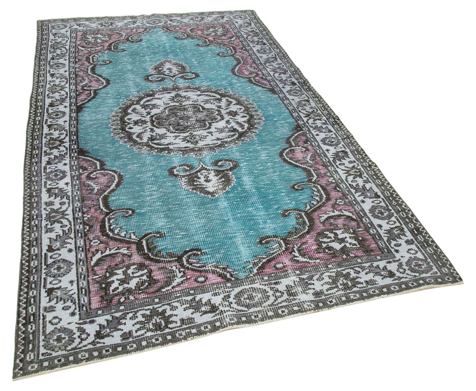 Collection of 5' x 8' 3'' Turkish Hand Carved Rug in a gallery layout