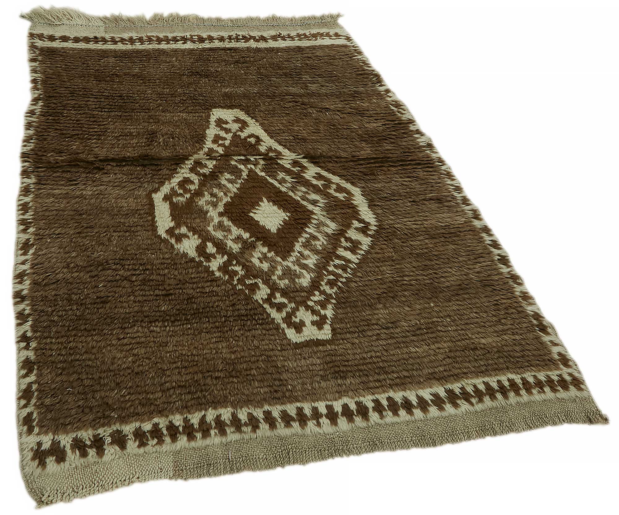 Collection of 3' 5'' x 5' 5'' Vintage Tulu Rug in a gallery layout