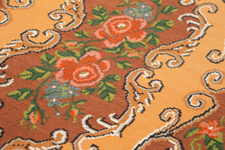 Collection of 5' 9'' x 9' 3'' Floral Handwoven Wool Rug in a gallery layout