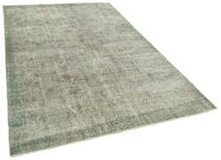 Collection of 5' 7'' x 8' 9'' Handmade Vintage Overdyed Rug in a gallery layout