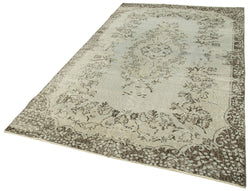 Collection of 5' 6'' x 9' 4'' Handmade Vintage Overdyed Rug in a gallery layout