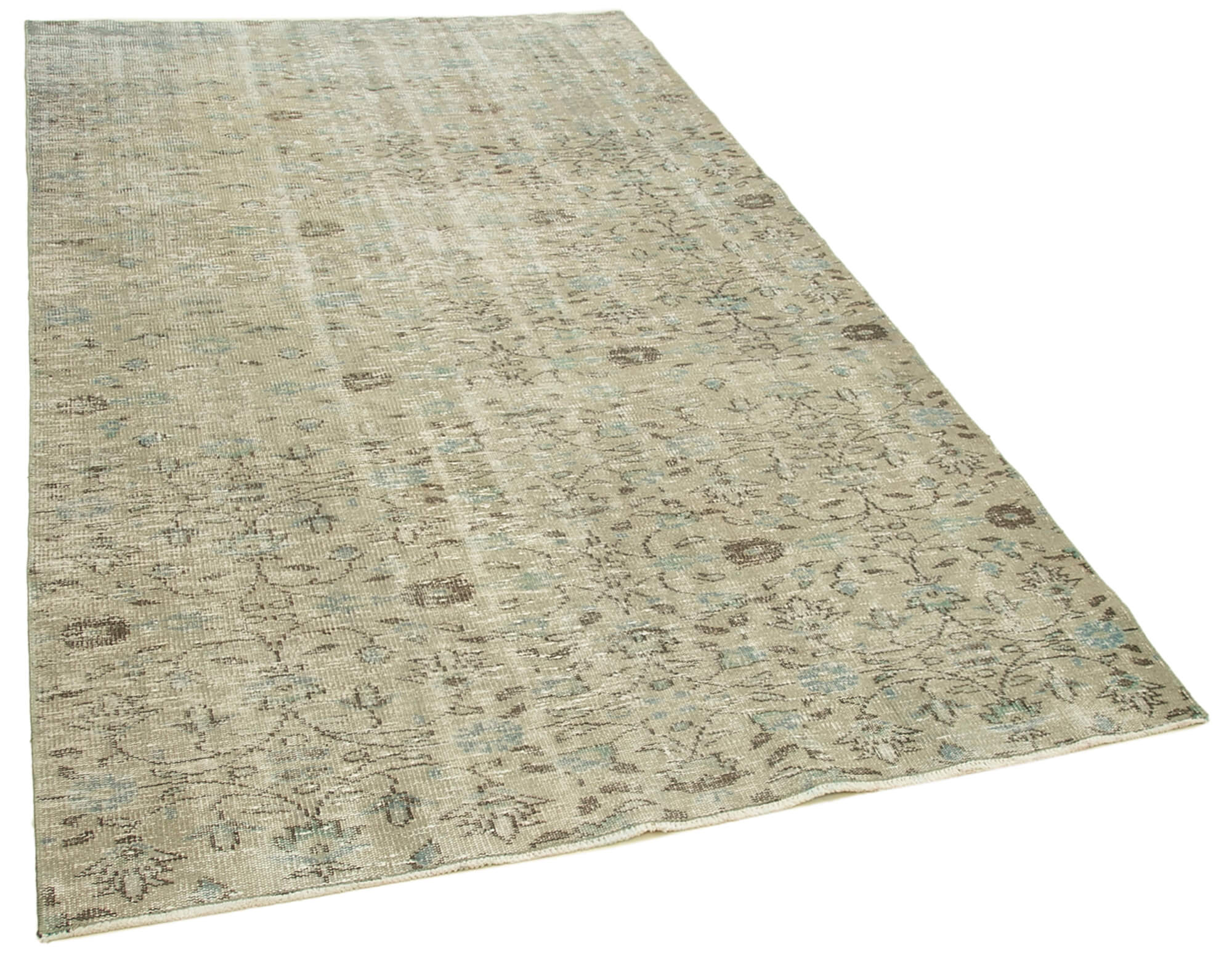 Collection of 5' 1'' x 8' 5'' Handmade Vintage Overdyed Rug in a gallery layout