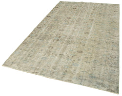 Collection of 5' 1'' x 8' 5'' Handmade Vintage Overdyed Rug in a gallery layout