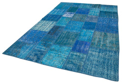 Collection of 6' 9'' x 10' 0'' Hand-Knotted Turkish Patchwork Rug in a gallery layout