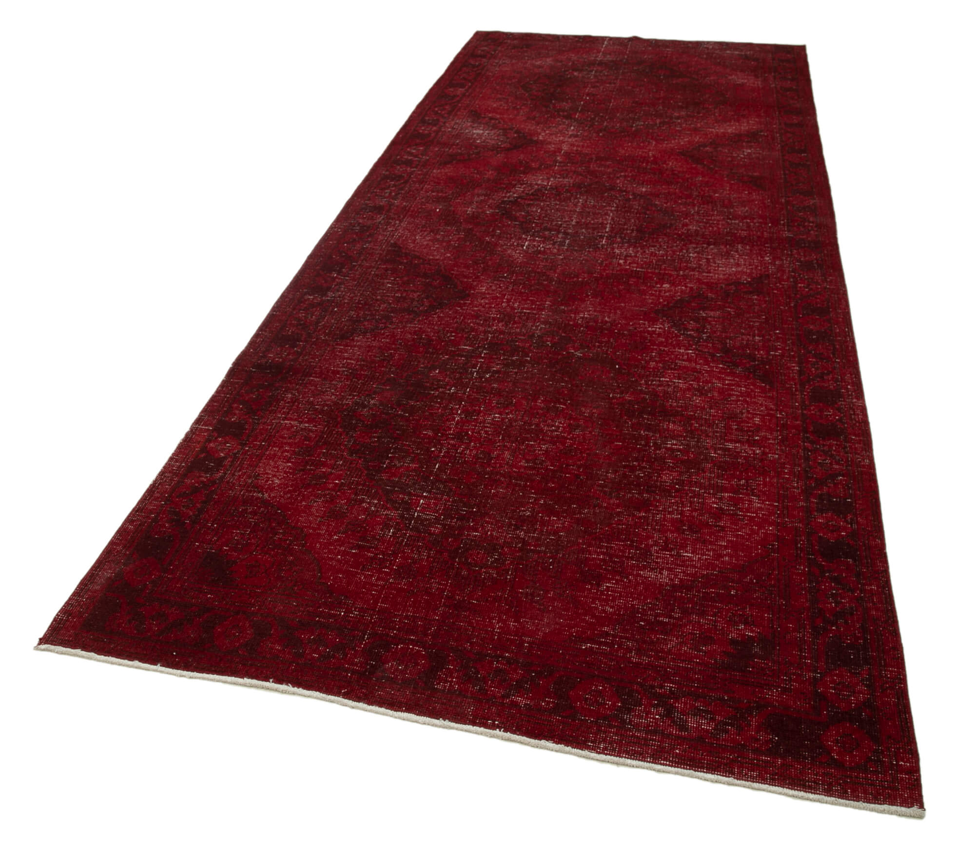 Collection of 4' 9'' x 12' 3'' Turkish Hand-Knotted Runner Rug in a gallery layout