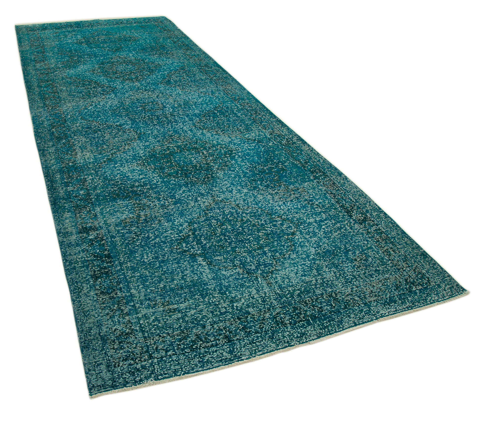 Collection of 4' 11'' x 13' 3'' Turkish Hand-Knotted Runner Rug in a gallery layout