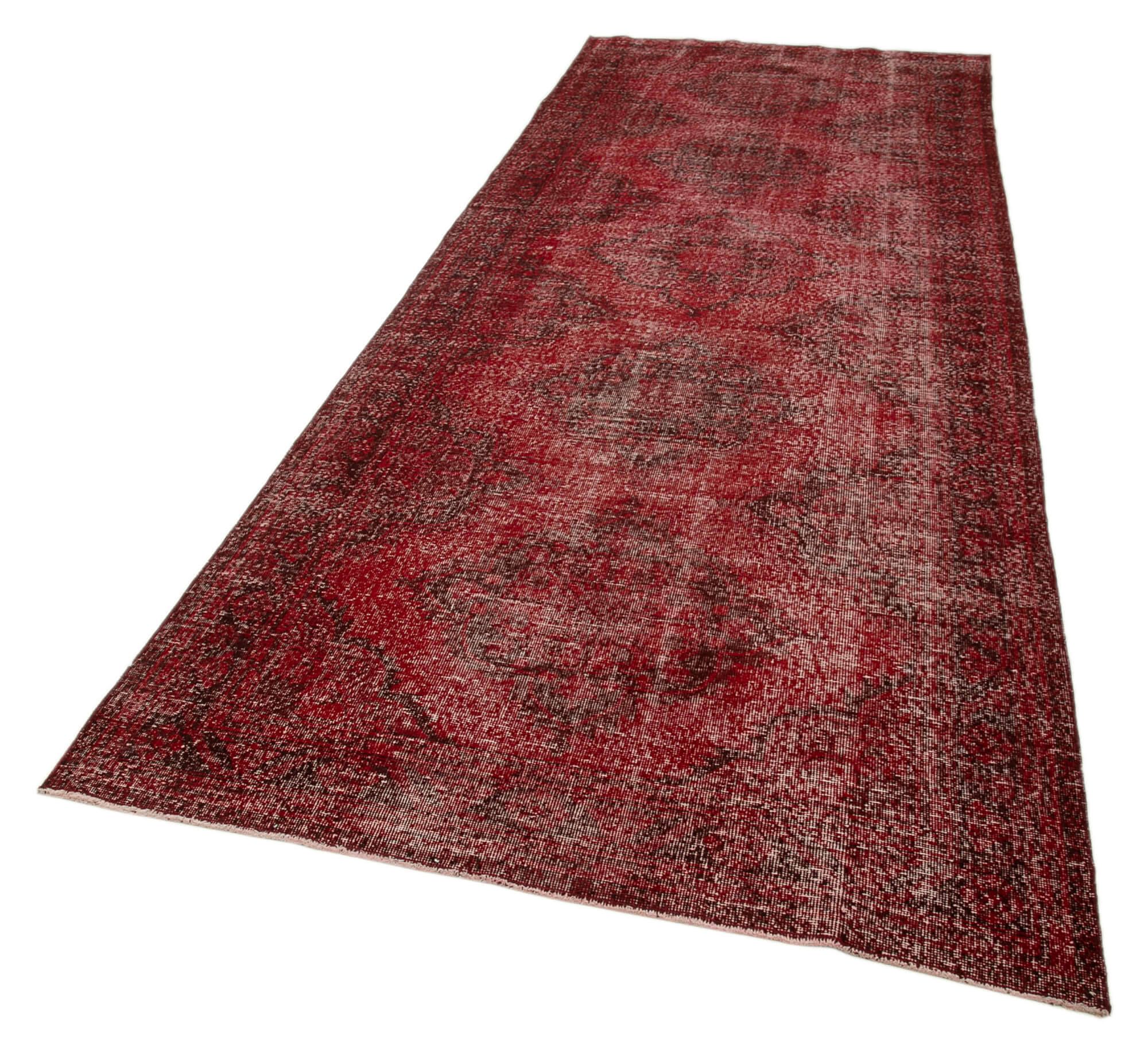 Collection of 4' 8'' x 12' 9'' Turkish Hand-Knotted Runner Rug in a gallery layout