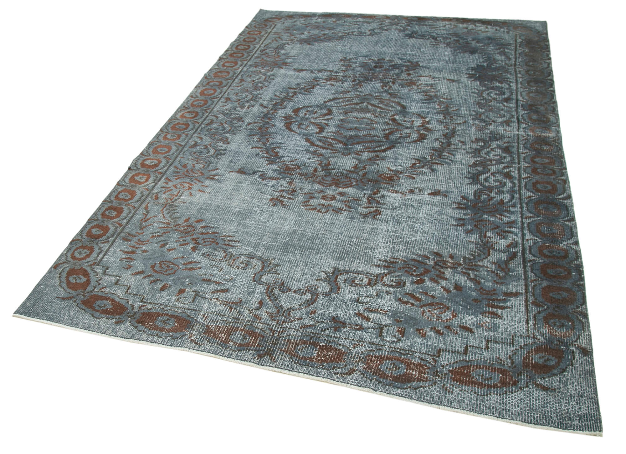 Collection of 5' 9'' x 8' 8'' Turkish Hand Carved Rug in a gallery layout