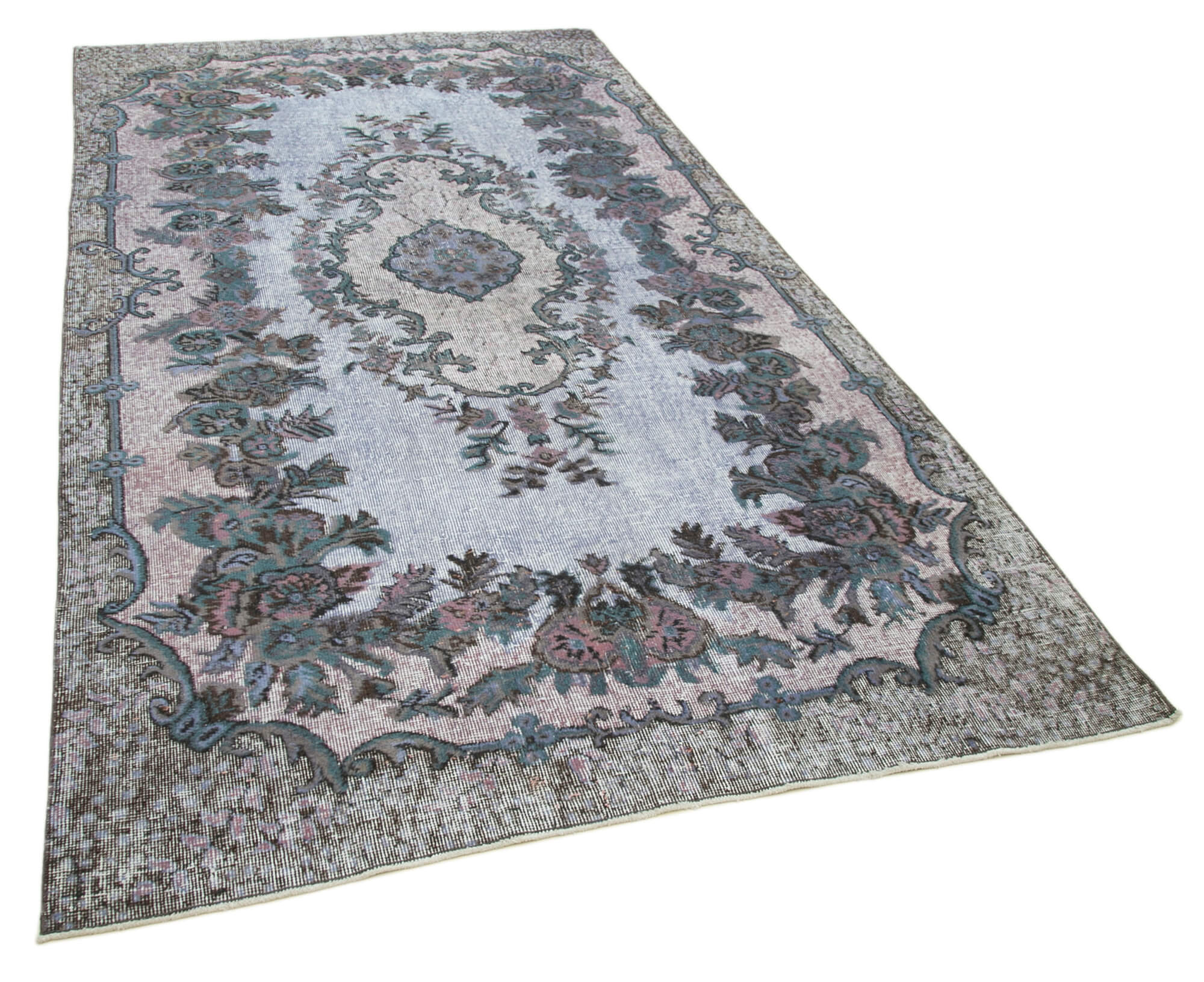 Collection of 5' 5'' x 10' Turkish Hand Carved Rug in a gallery layout