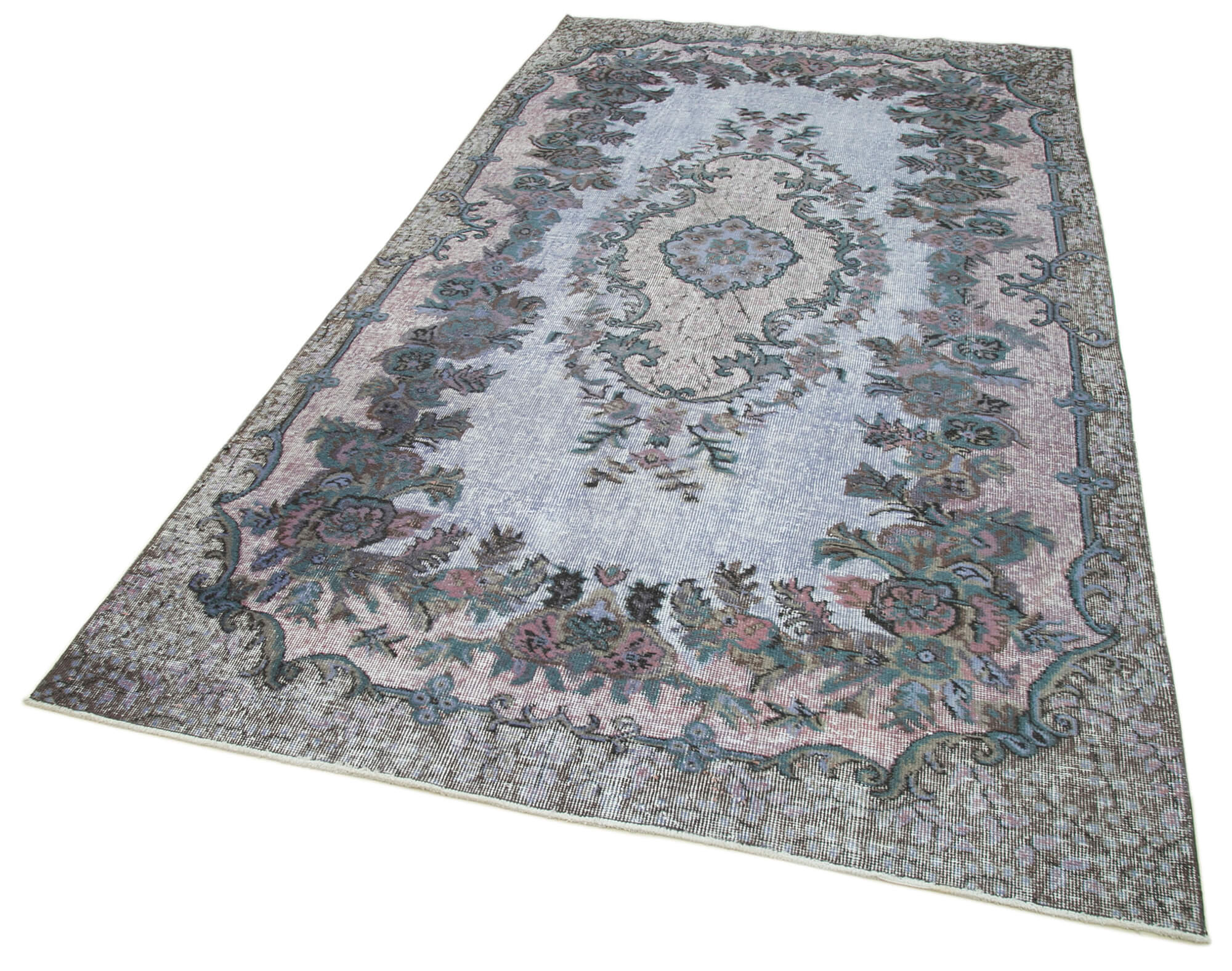 Collection of 5' 5'' x 10' Turkish Hand Carved Rug in a gallery layout