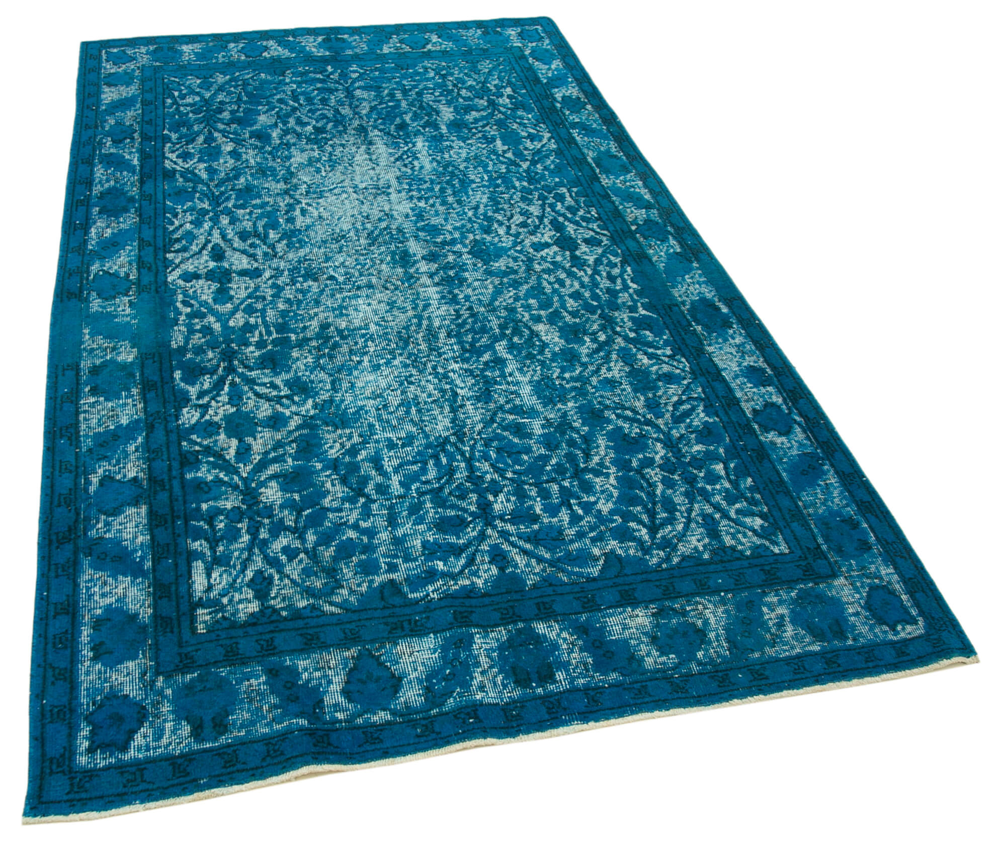 Collection of 4' 7'' x 7' 7'' Turkish Hand Carved Rug in a gallery layout