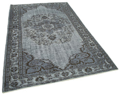 Collection of 5' 3'' x 8' 6'' Turkish Hand Carved Rug in a gallery layout