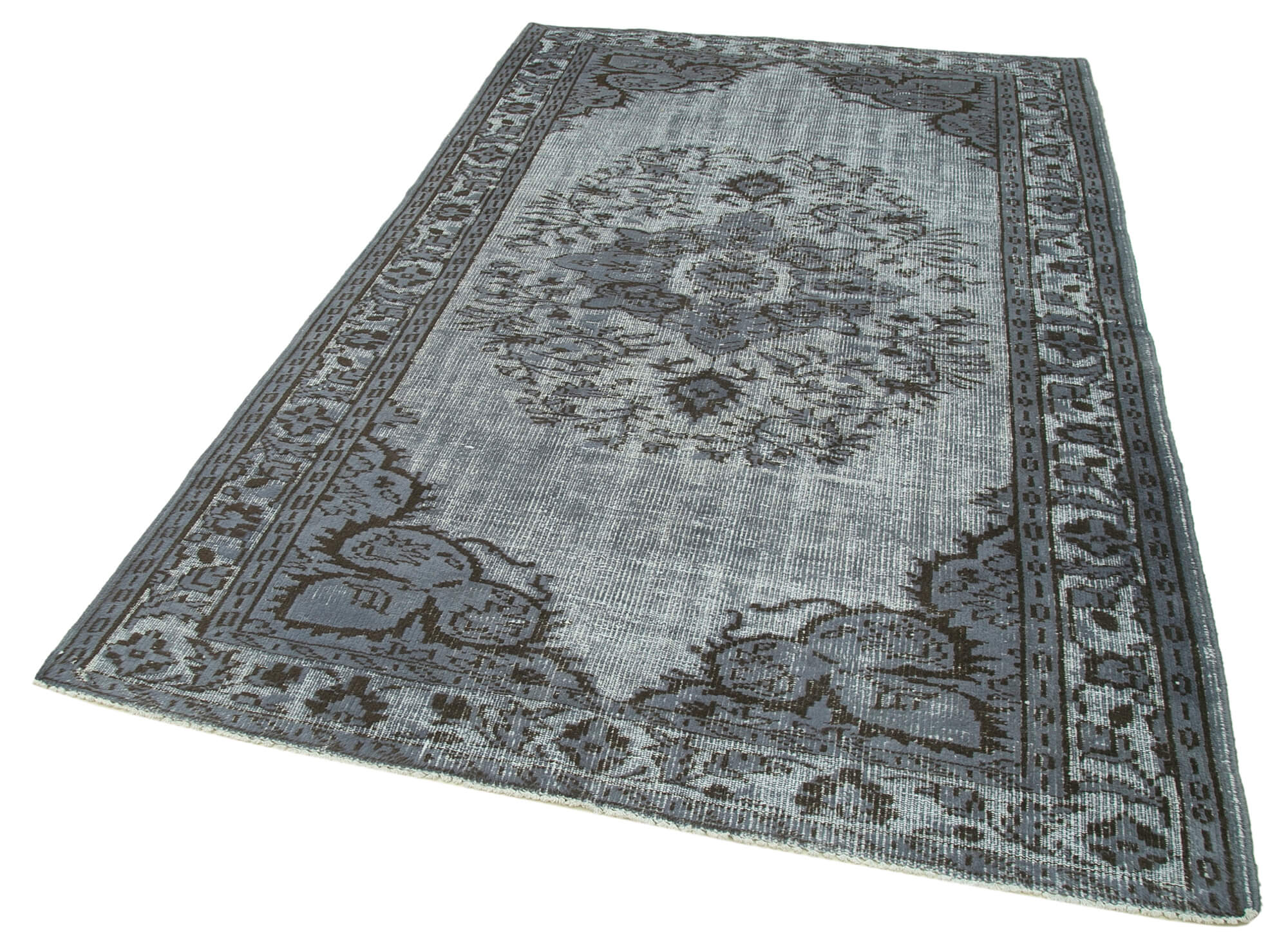 Collection of 5' 3'' x 8' 6'' Turkish Hand Carved Rug in a gallery layout