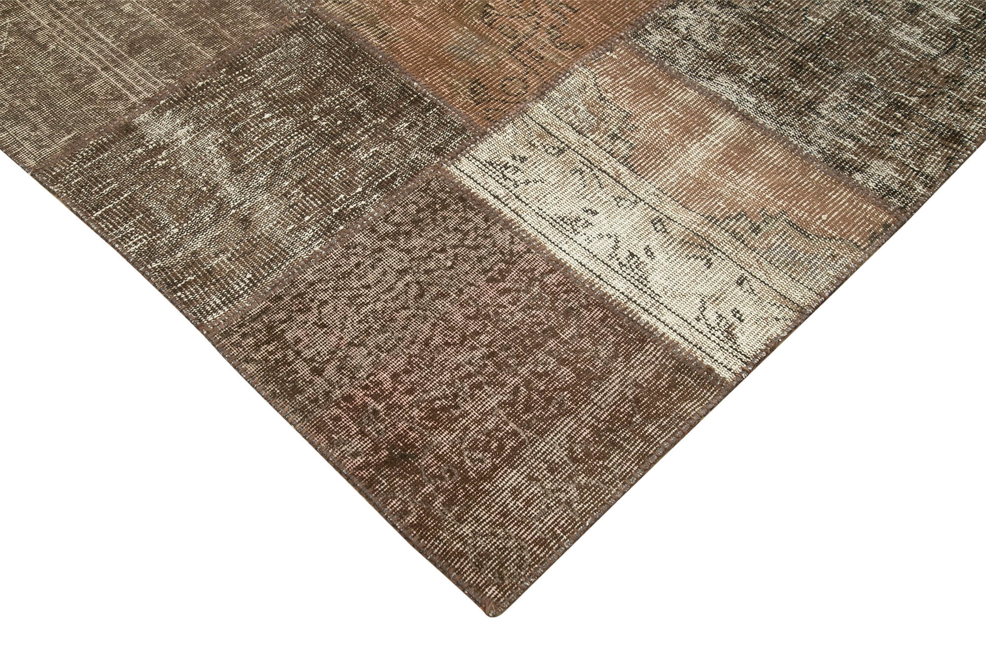 Collection of 8' 4'' x 11' 8'' Hand-Knotted Turkish Patchwork Rug in a gallery layout