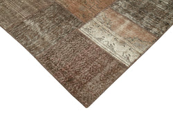 Collection of 8' 4'' x 11' 8'' Hand-Knotted Turkish Patchwork Rug in a gallery layout