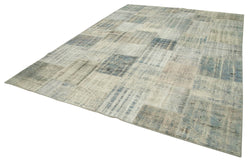 Collection of 8' 6'' x 11' 8'' Hand-Knotted Turkish Patchwork Rug in a gallery layout