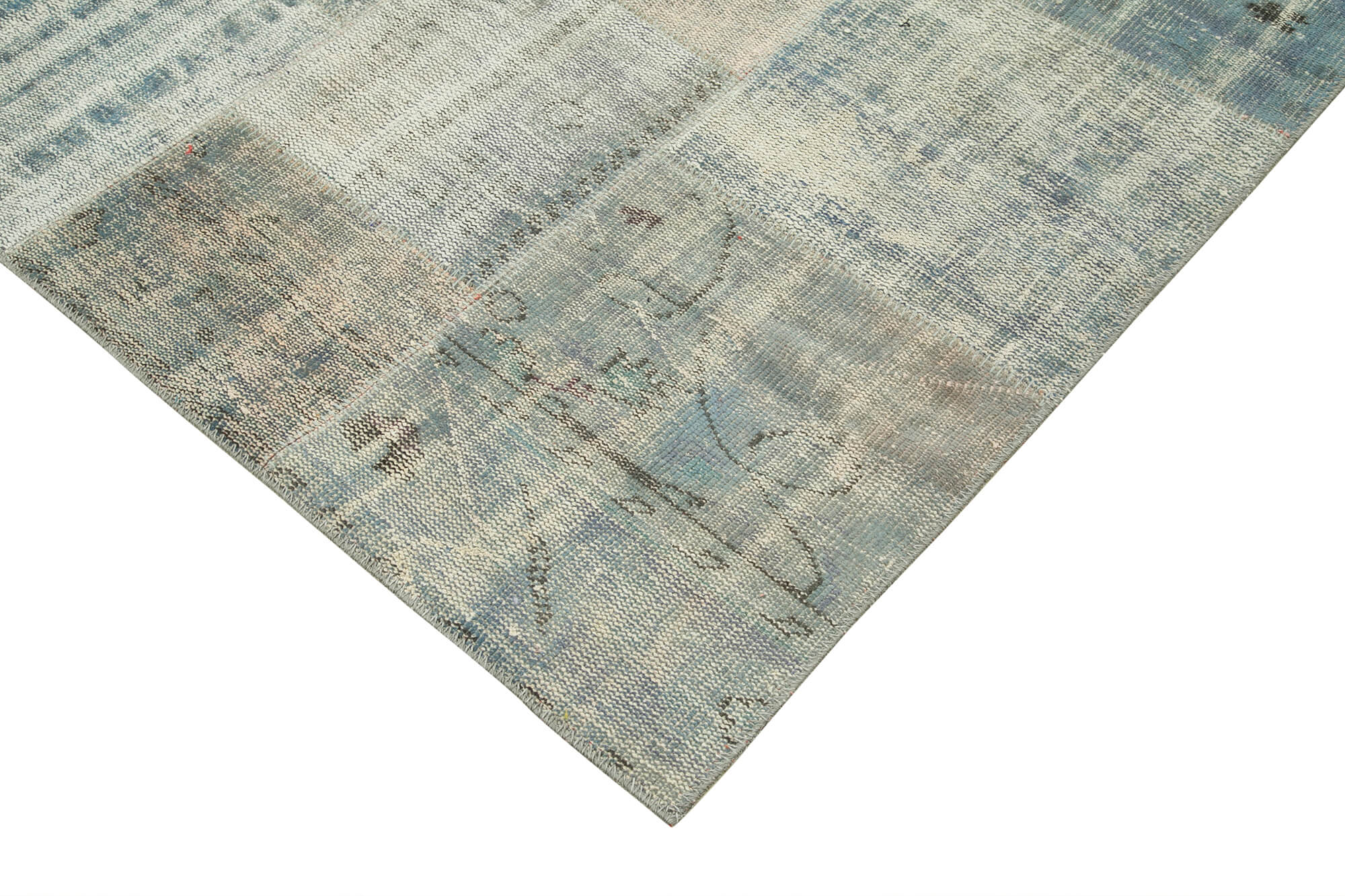 Collection of 8' 6'' x 11' 8'' Hand-Knotted Turkish Patchwork Rug in a gallery layout