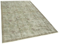 Collection of 5' 3'' x 8' 2'' Handmade Vintage Overdyed Rug in a gallery layout