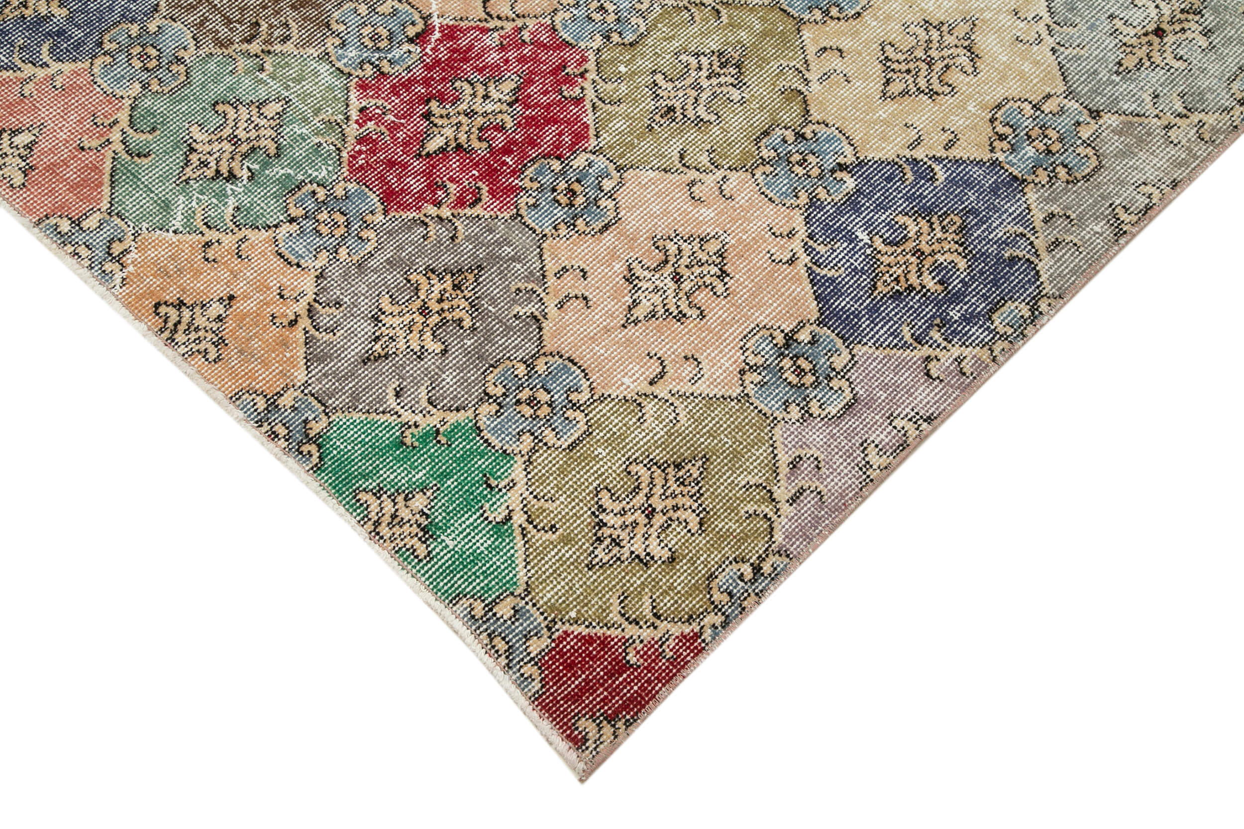 Collection of 5' 8'' x 9' 4'' Hand-Knotted Turkish Boho Rug in a gallery layout