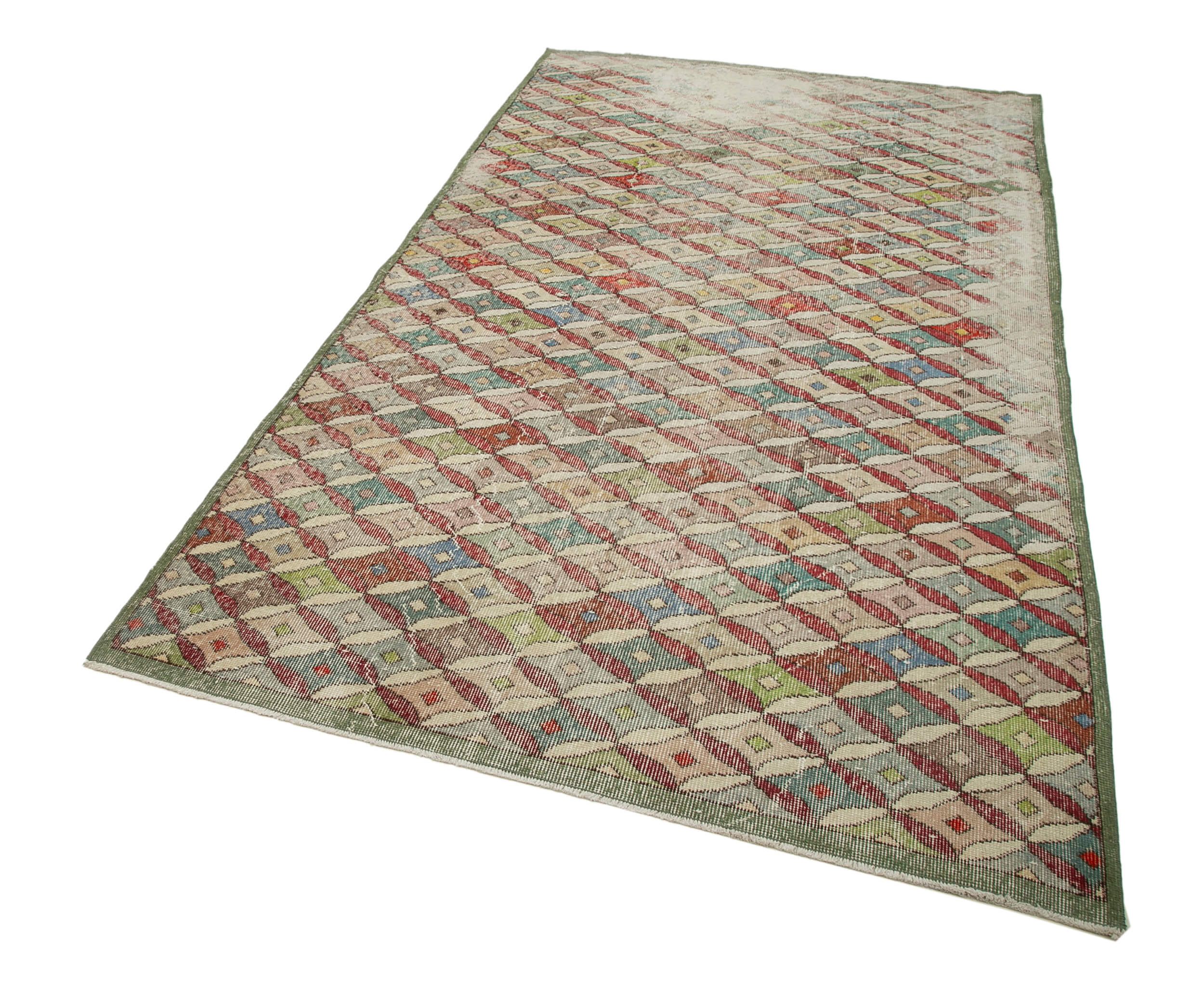 Collection of 5' 1'' x 9' 5'' Hand-Knotted Turkish Boho Rug in a gallery layout