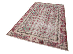 Collection of 5' 5'' x 9' Hand-Knotted Turkish Boho Rug in a gallery layout