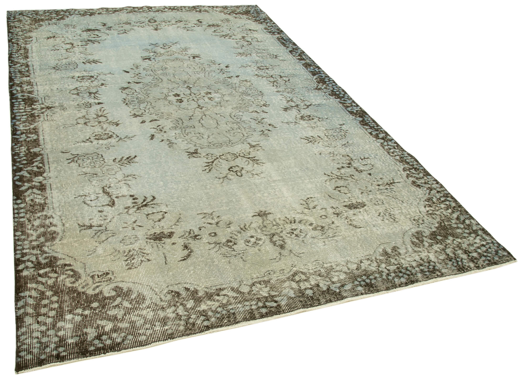 Collection of 6' x 9' 5'' Handmade Vintage Overdyed Rug in a gallery layout