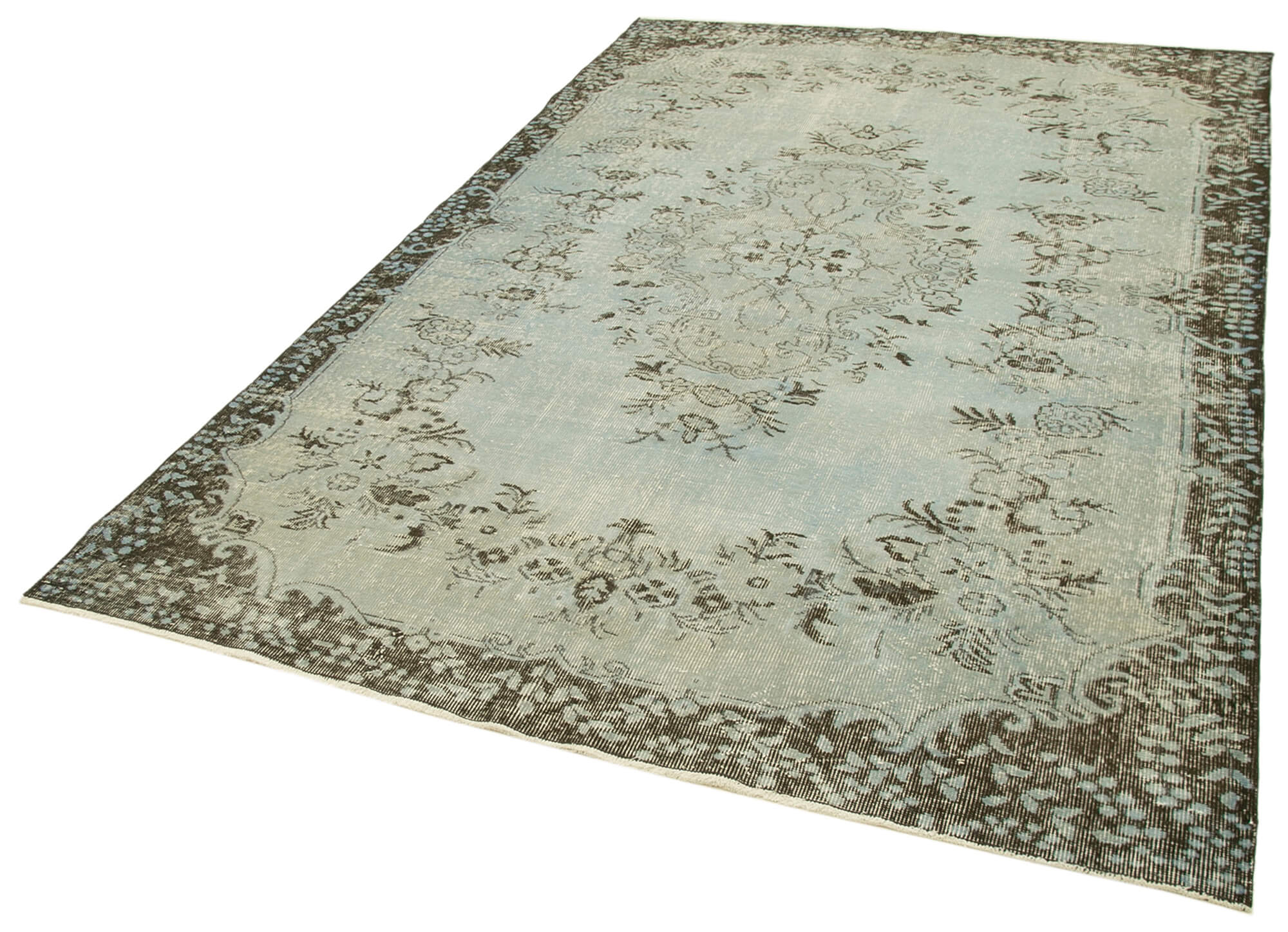 Collection of 6' x 9' 5'' Handmade Vintage Overdyed Rug in a gallery layout