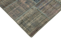 Collection of 4' 11'' x 6' 10'' Hand-Knotted Turkish Patchwork Rug in a gallery layout