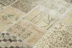 Collection of 5' 8'' x 7' 10'' Hand-Knotted Turkish Patchwork Rug in a gallery layout