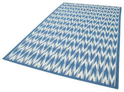 Collection of 5' 11'' x 9' 2'' Flatweave Dhurrie Rug in a gallery layout