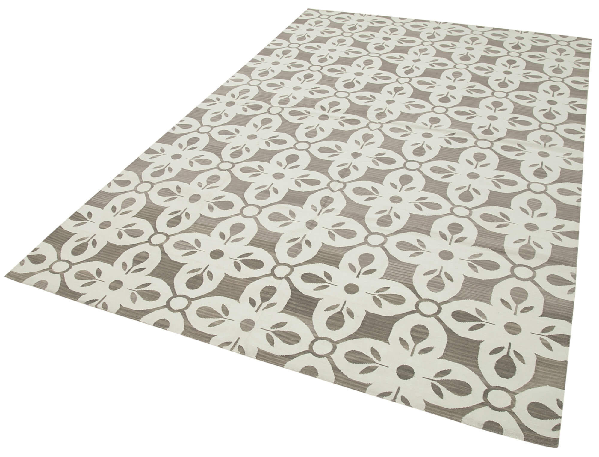 Collection of 5' 10'' x 9' 1'' Flatweave Dhurrie Rug in a gallery layout