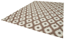 Collection of 9' 11'' x 13' 10'' Flatweave Dhurrie Rug in a gallery layout