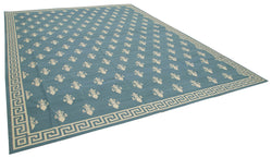 Collection of 10' 2'' x 14' Flatweave Dhurrie Rug in a gallery layout