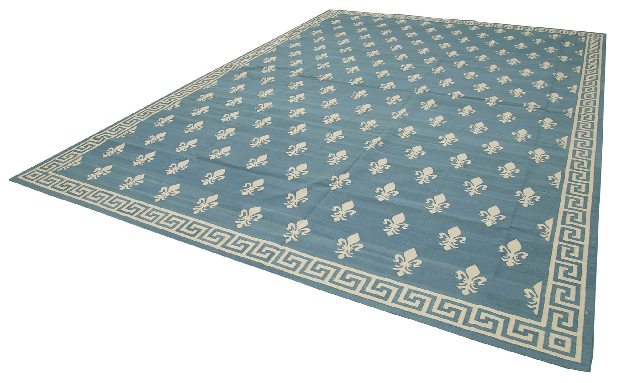 Collection of 10' 2'' x 14' Flatweave Dhurrie Rug in a gallery layout