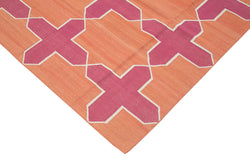 Collection of 10' 4'' x 14' 1'' Flatweave Dhurrie Rug in a gallery layout