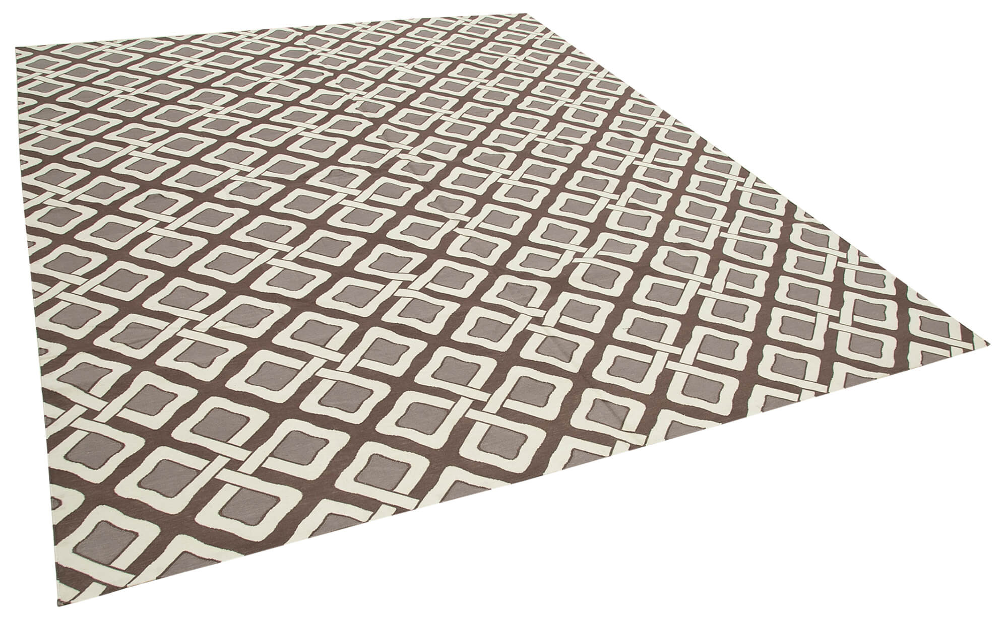 Collection of 7' 11'' x 9' 11'' Flatweave Dhurrie Rug in a gallery layout