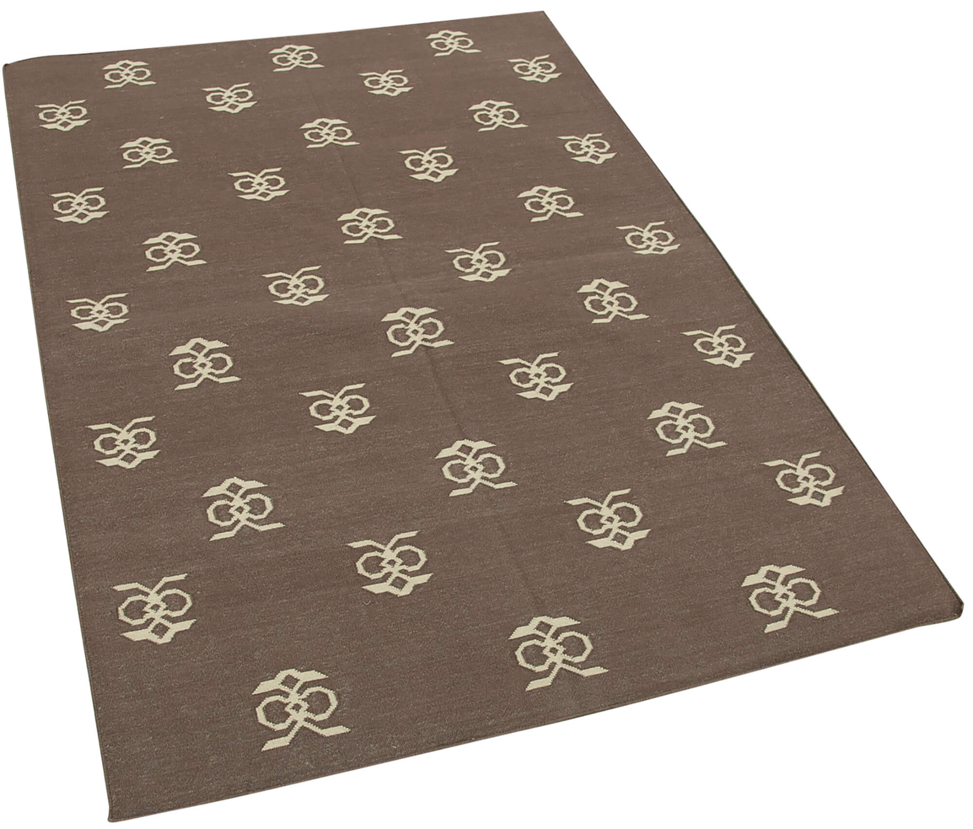 Collection of 3' 7'' x 5' 4'' Flatweave Dhurrie Rug in a gallery layout