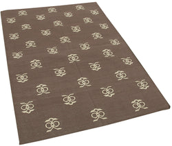 Collection of 3' 7'' x 5' 4'' Flatweave Dhurrie Rug in a gallery layout