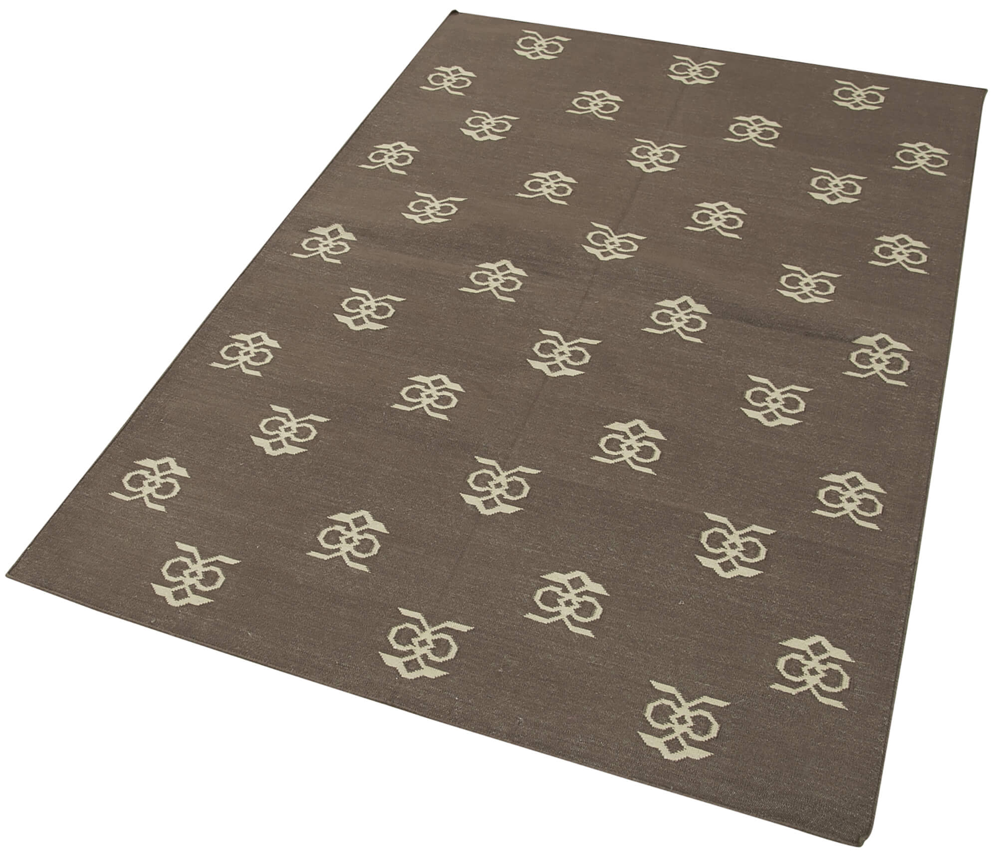 Collection of 3' 7'' x 5' 4'' Flatweave Dhurrie Rug in a gallery layout