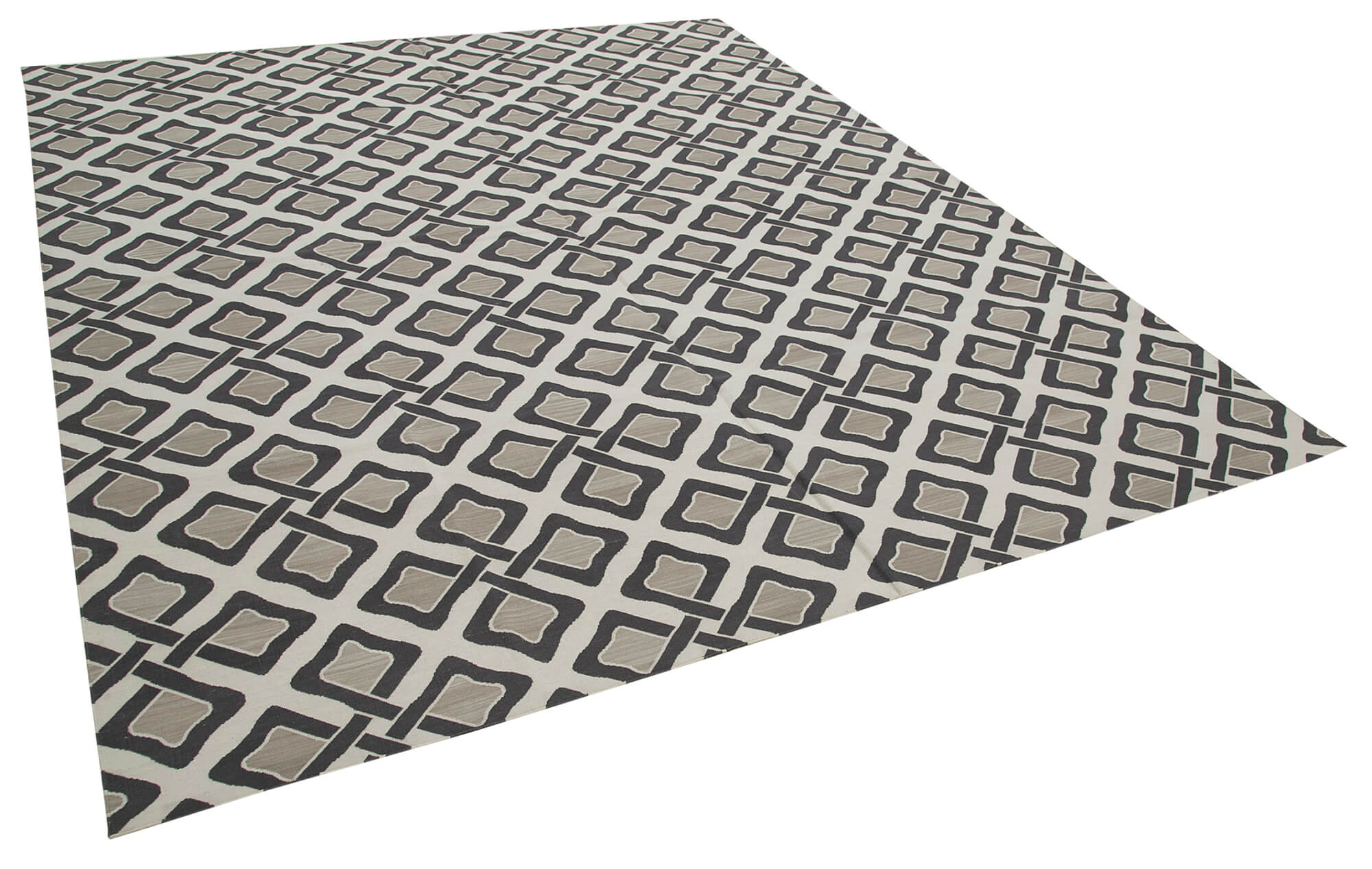 Collection of 8' 1'' x 9' 9'' Flatweave Dhurrie Rug in a gallery layout