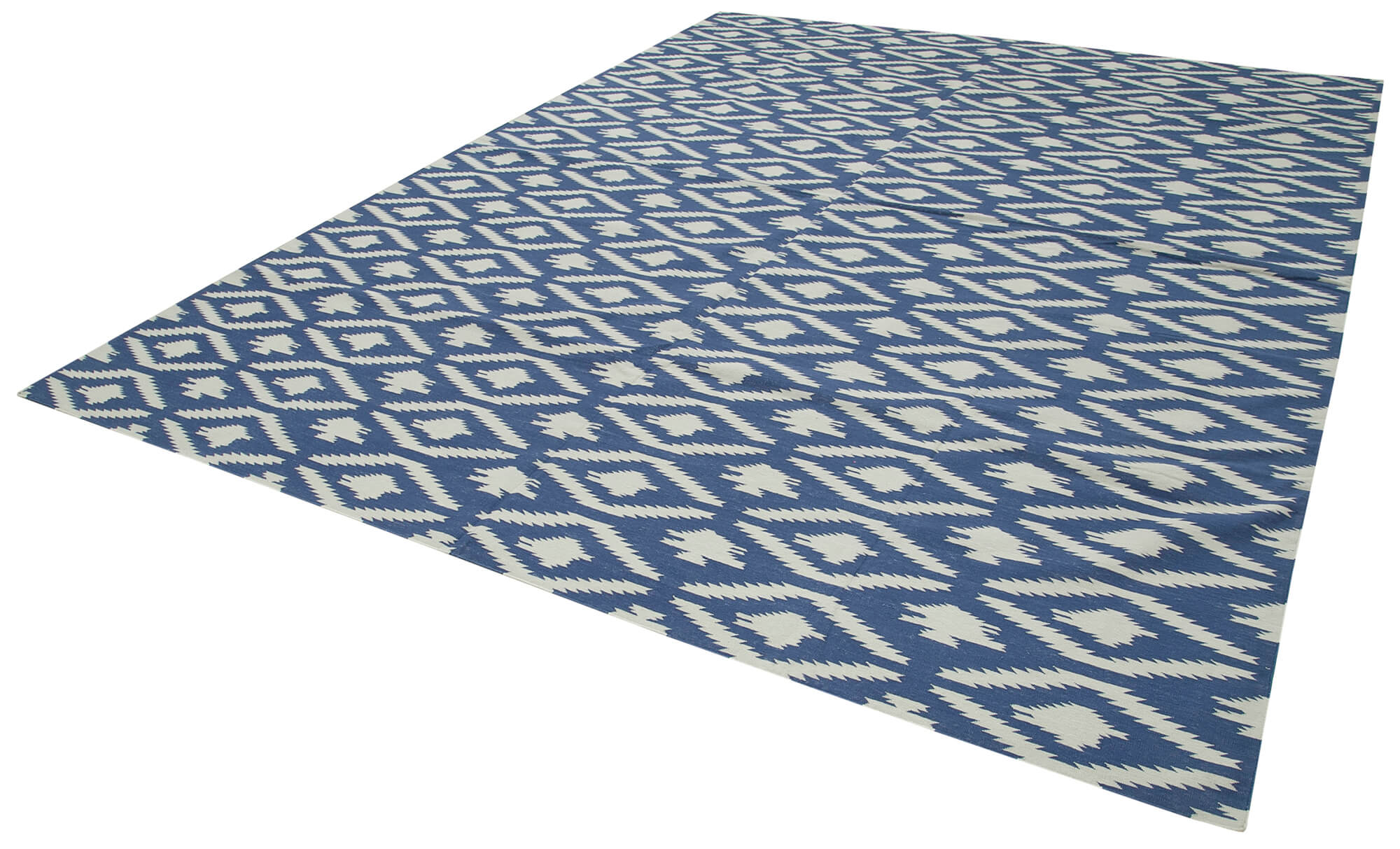 Collection of 9' 3'' x 11' 11'' Flatweave Dhurrie Rug in a gallery layout